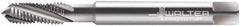 Walter-Prototyp - 5/16-18 UNC 3 Flute 2B Modified Bottoming Spiral Flute Tap - Powdered Metal, Bright Finish, 90mm OAL, Right Hand Flute, Right Hand Thread, Series 224102 - Exact Industrial Supply
