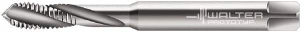 Walter-Prototyp - M10x1.50 Metric 3 Flute 6HX Modified Bottoming Spiral Flute Tap - Powdered Metal, Bright Finish, 100mm OAL, Right Hand Flute, Right Hand Thread, Series 204107 - Exact Industrial Supply