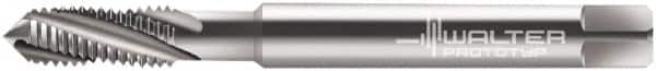 Walter-Prototyp - M10x1.50 Metric 4 Flute 4HX Modified Bottoming Spiral Flute Tap - Powdered Metal, Bright Finish, 100mm OAL, Right Hand Flute, Right Hand Thread, Series 204104 - Exact Industrial Supply