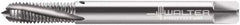 Walter-Prototyp - 1/4-28 UNF 3 Flute 3B Modified Bottoming Spiral Flute Tap - Powdered Metal, Bright Finish, 2-1/2" OAL, Right Hand Flute, Right Hand Thread, Series A234101 - Benchmark Tooling