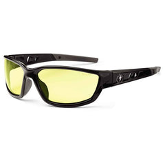 Kvasir Yellow Lens Black Safety Glasses - Benchmark Tooling