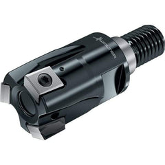 Walter - 50mm Cut Diam, 12mm Max Depth of Cut, Indexable Square Shoulder End Mill - Multiple Insert Styles, T45 Modular Connection, 90° Lead Angle, Through Coolant - Benchmark Tooling