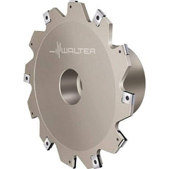 Walter - Shell Mount Connection, 0.1575" Cutting Width, 0.9449" Depth of Cut, 100mm Cutter Diam, 1-1/16" Hole Diam, 5 Tooth Indexable Slotting Cutter - F4053.BN Toolholder, LN.X 070204 Insert, Right Hand Cutting Direction - Benchmark Tooling