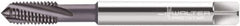 Walter-Prototyp - M8x1.25 Metric 3 Flute 6HX Modified Bottoming Spiral Flute Tap - Powdered Metal, AlCrN Finish, 90mm OAL, Right Hand Flute, Right Hand Thread, Series 2041663 - Exact Industrial Supply