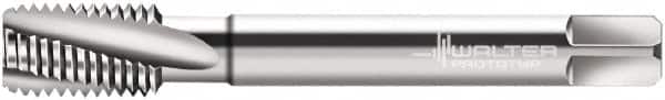 Walter-Prototyp - M10x1.00 Metric Fine 3 Flute 6HX Modified Bottoming Spiral Flute Tap - Powdered Metal, Bright Finish, 90mm OAL, Right Hand Flute, Right Hand Thread, Series 21466 - Exact Industrial Supply