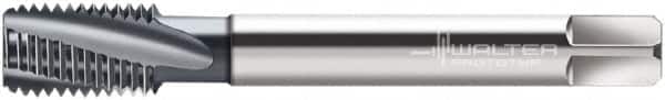 Walter-Prototyp - M16x2.00 Metric 4 Flute 6HX Modified Bottoming Spiral Flute Tap - Powdered Metal, TiCN Finish, 110mm OAL, Right Hand Flute, Right Hand Thread, Series 2046606 - Benchmark Tooling