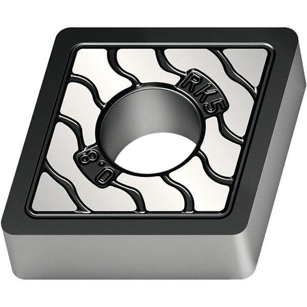 Walter - CNMA434 RK5 Grade WKK20S Carbide Turning Insert - TiCN/Al2O3/TiCN Finish, 80° Diamond, 1/2" Inscr Circle, 3/16" Thick, 1/16" Corner Radius - Benchmark Tooling