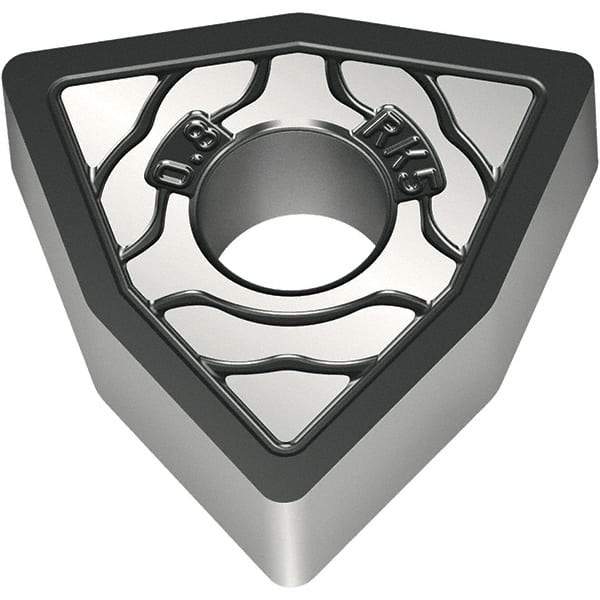 Walter - WNMA431 RK5 Grade WKK20S Carbide Turning Insert - TiCN/Al2O3/TiCN Finish, 80° Trigon, 1/2" Inscr Circle, 3/16" Thick, 1/64" Corner Radius - Benchmark Tooling