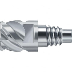 Walter-Prototyp - H2EC Carbide End Milling Tip Insert - TiAlN/TiAl Finish, 4 Flutes, 16mm Cutting Diam, 10mm Depth of Cut, 18.7mm Extension, 0.0787" Cnr Rad - Benchmark Tooling