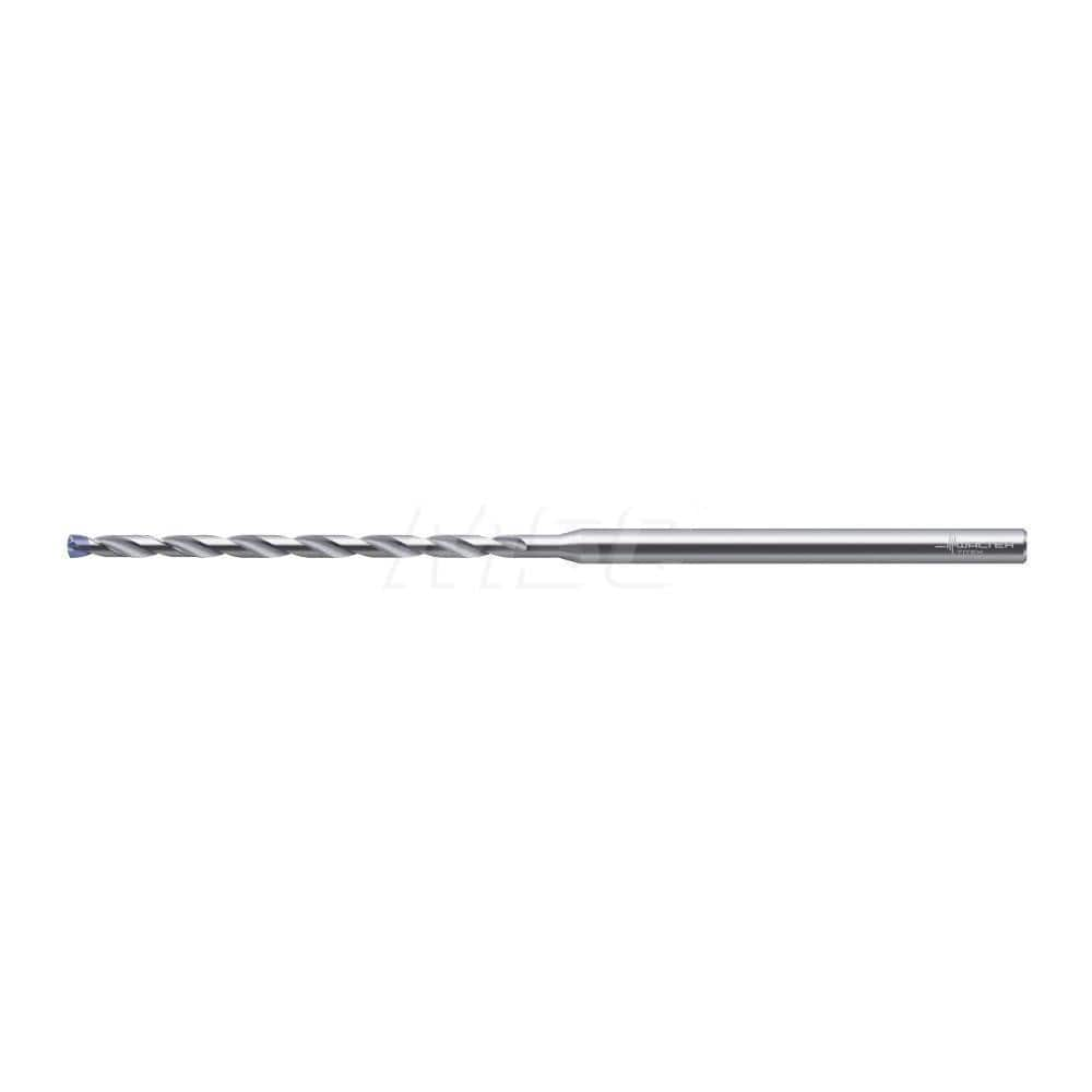 Micro Drill Bit: 0.0984″ Dia, 140 °, Solid Carbide AlTiN Finish, RH Cut, Spiral Flute, Straight-Cylindrical Shank, Series A6689AMP