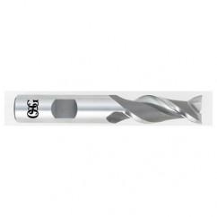 2 Dia. x 4-1/2 Overall Length 2-Flute Square End HSS-CO SE End Mill-Round Shank-Center Cutting-Uncoated - Benchmark Tooling