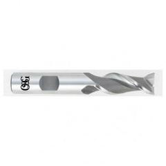 2 Dia. x 4-1/2 Overall Length 2-Flute Square End HSS-CO SE End Mill-Round Shank-Center Cutting-Uncoated - Benchmark Tooling