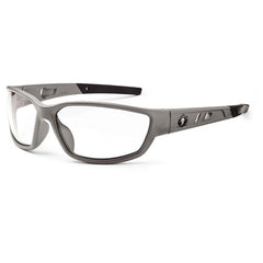 Kvasir Clear Lens Matte Gray Safety Glasses - Benchmark Tooling