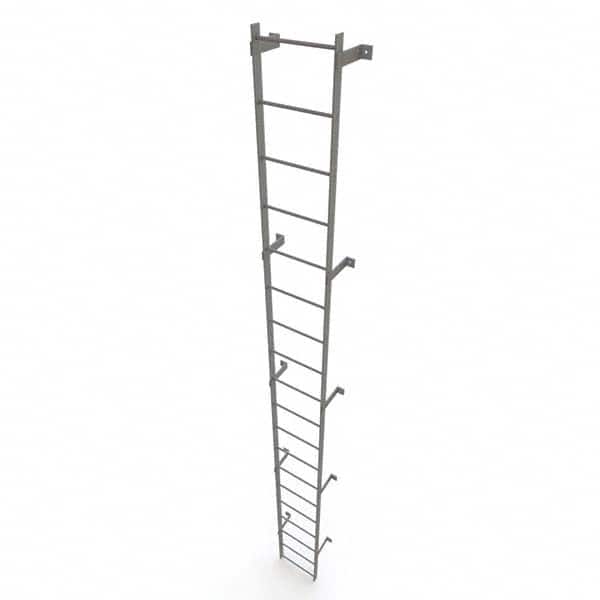 TRI-ARC - Rolling & Wall Mounted Ladders & Platforms Type: Fixed Ladder Style: Safety Cage - Benchmark Tooling