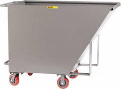 Little Giant - 2,000 Lb Load Capacity, 3/4 Cu Yd, Steel Tilt Truck - 27" Wide x 56-3/4" Long x 40-5/8" High, Gray - Benchmark Tooling