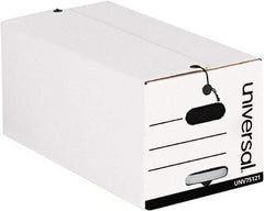 Universal One - 37-1/4" Wide x 18" High x 10" Deep, Storage Box - Corrugated Fiberboard, White - Benchmark Tooling