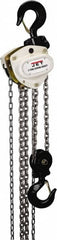 Jet - 6,600 Lb Lifting Capacity, 30' Lift Height, Hand Hoist - Made from Chain - Benchmark Tooling