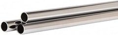 ECONOCO - 60" Max Width Round Tubing Closet Rod - 1.062" Diam, Chrome Finish - Benchmark Tooling