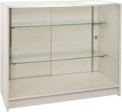 ECONOCO - 2 Shelf Visible Storage Cabinet - Melamine, 70" Wide x 20" Deep x 38" High, White - Benchmark Tooling