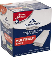 Georgia Pacific - 1 Ply White Multi-Fold Paper Towels - 9-1/4" Wide - Benchmark Tooling