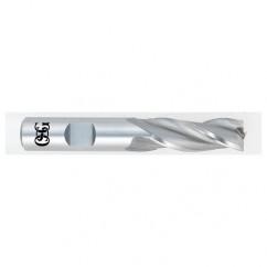 5/8 Dia. x 3-3/8 Overall Length 3-Flute Square End HSS-CO SE End Mill-Round Shank-Center Cutting-Uncoated - Benchmark Tooling