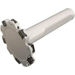 Iscar - Shank Connection, 0.118" Cutting Width, 11.9mm Depth of Cut, 40mm Cutter Diam, 6 Tooth Indexable Slotting Cutter - 0.63" Shank Diam, ETS-LN08 Toolholder, LNET Insert, Right Hand Cutting Direction - Benchmark Tooling