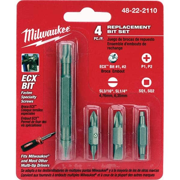 Milwaukee Tool - Screwdriver Bit Sets Type: Screwdriver Bit Drive Size: 1/4 (Inch) - Benchmark Tooling