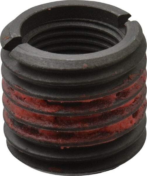 E-Z LOK - 7/8-14 Internal, 1-1/4 - 7 External, UNF, 1-1/8" Insert Length, Self-Lock Standard Wall Thread Locking Inserts - Carbon Steel, Smooth/Rolled Finish, Grade C12L14 - Exact Industrial Supply