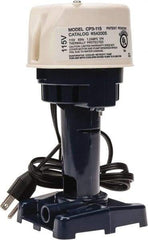 Little Giant Pumps - 1.2 Amp, 115 Volt, 1/30 hp, 1 Phase, Thermal Plastic Evaporative Cooler Pumps Machine Tool & Recirculating Pump - 9.3 GPM, 12 psi, 9" Overall Height, 4-1/2" Body Length, ABS Impeller, Open Fan Cooled Motor - Benchmark Tooling