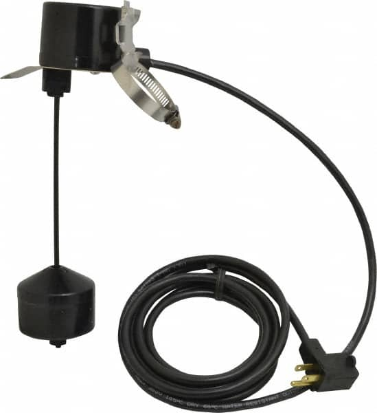 Little Giant Pumps - 115/230 AC Volt, Piggyback Vertical Mechanical Float Switch, Sump, Sew and Eff, Float Switch - 10 Ft. Cord Length, 1/5 HP, PVC, 13 Amperage Rating, For Use with Universal - Benchmark Tooling