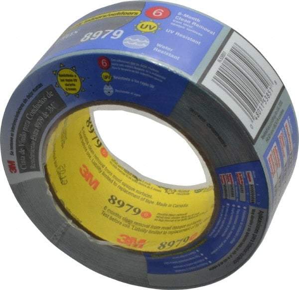 3M - 2" x 25 Yds Blue Duct Tape - 12.1 mil, Rubber Adhesive, Polyethylene Film Backing, 36 Lb/ln Tensile Strength, 200°F Max, Series 8979 - Benchmark Tooling