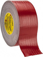 3M - 3" x 55m Red Duct Tape - 12.1 mil, Rubber Adhesive, Polyethylene Film Backing, 36 Lb/ln Tensile Strength, 200°F Max, Series 8979N - Benchmark Tooling