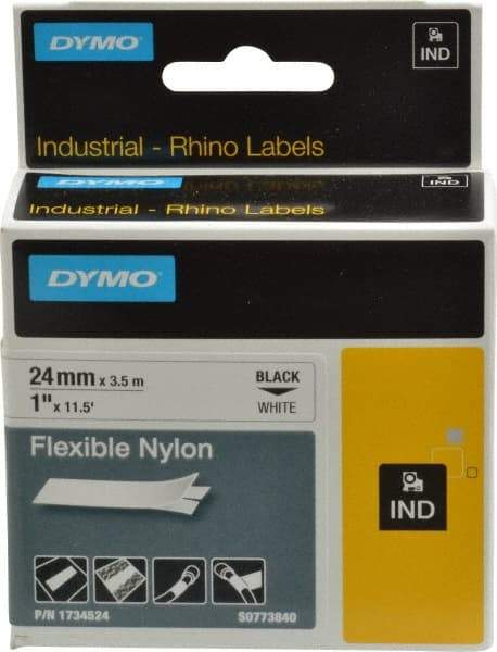 Rhino - 450,732" Long, White Flexible Nylon Self Laminating Label - For RHINO 6000 or RHINO 6500 - Benchmark Tooling