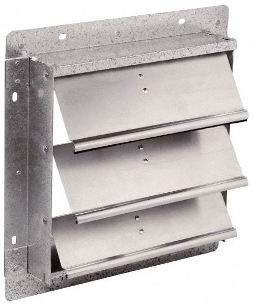 Fantech - 24-1/2 x 24-1/2" Square Wall Dampers - 25" Rough Opening Width x 25" Rough Opening Height, For Use with 1SDE24, 1MDE24, 1HDE24, 2VLD24, 2VHD24, 2DRV24, 2STV24, 2CAV24 - Benchmark Tooling