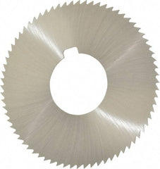 Value Collection - 2-3/4" Diam x 0.032" Blade Thickness x 1" Arbor Hole Diam, 72 Tooth Slitting and Slotting Saw - Arbor Connection, Right Hand, Uncoated, High Speed Steel, Concave Ground, Contains Keyway - Benchmark Tooling