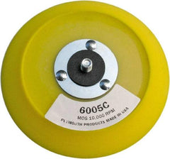 Made in USA - 6" Diam Hook & Loop Disc Backing Pad - Firm Density, 12,000 RPM - Benchmark Tooling