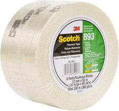 3M - Filament & Strapping Tape Type: Filament Tape Color: Clear - Benchmark Tooling