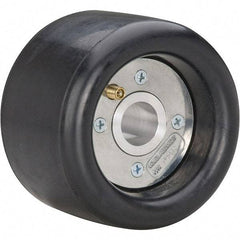 Dynabrade - 5" Wheel OD, 3-1/2" Wheel Width, 3,500 RPM, Aluminum, Pneumatic Wheel with Hub - 15-1/2" Long x 3-1/2" Wide, 1/2" Wheel Arbor Hole - Benchmark Tooling