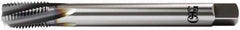 OSG - M27x3.00 Metric Coarse 5 Flute Plug Spiral Flute Tap - Vanadium High Speed Steel, TiCN Finish, Left Hand Flute, Right Hand Thread, D19, Series 13118 - Benchmark Tooling