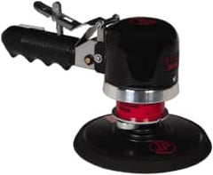 PRO-SOURCE - 12,000 OPM, 3 CFM Air Consumption, 90 psi Air Pressure, Palm Air Orbital Sander - Round Pad, 1/4 NPT Inlet - Benchmark Tooling