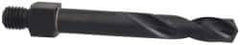 Hertel - 0.261" 135° Spiral Flute Cobalt Screw Machine Drill Bit - Oxide Finish, 5/16" Flute Length, 5/16" OAL, Standard Point - Benchmark Tooling
