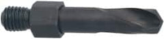Hertel - 0.257" 135° Spiral Flute High Speed Steel Screw Machine Drill Bit - Oxide Finish, 9/16" Flute Length, 1-1/4" OAL, Standard Point - Benchmark Tooling