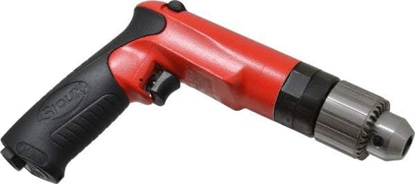 Sioux Tools - 1/2" Reversible Keyed Chuck - Pistol Grip Handle, 2,000 RPM, 14.16 LPS, 30 CFM, 1 hp - Benchmark Tooling