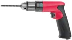 Sioux Tools - 1/4" Keyed Chuck - Pistol Grip Handle, 4,000 RPM, 11.8 LPS, 25 CFM, 0.6 hp - Benchmark Tooling