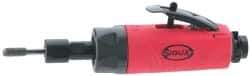 Sioux Tools - 1/4" Collet, Straight Handle, Straight Air Die Grinder - 18,000 RPM, Rear Exhaust, 23 CFM, 0.5 hp, 6.21 bar, 1/4 NPT - Benchmark Tooling