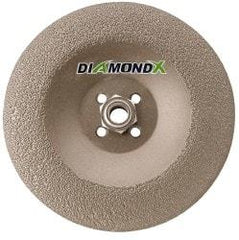 Camel Grinding Wheels - 24 Grit, 7" Wheel Diam, 1/4" Wheel Thickness, Type 29 Depressed Center Wheel - Diamond, 8,500 Max RPM - Benchmark Tooling