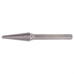 SL-6 Double Cut Solid Carbide Bur-Included Angle Shape - Benchmark Tooling