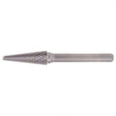 SL-6 Double Cut Solid Carbide Bur-Included Angle Shape - Benchmark Tooling