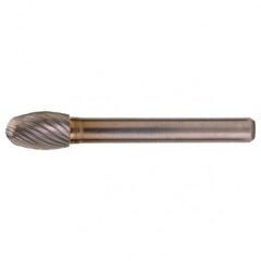 SE-1 Standard Cut Solid Carbide Bur-Egg Shape - Benchmark Tooling