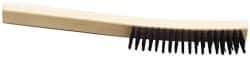 Ability One - Hand Wire/Filament Brushes - Wood Curved Handle - Benchmark Tooling